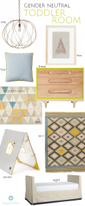 gender neutral toddler bedroom // simplified bee #toddler #bedrooms