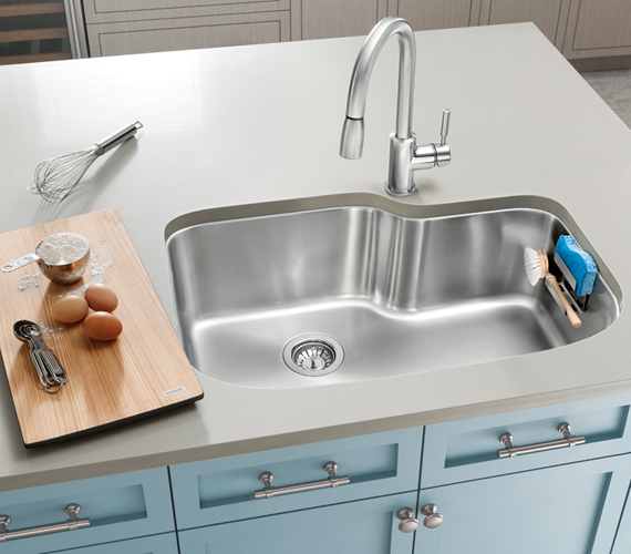 stainless kitchen sink by blanco