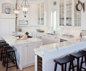 traditional kitchen with Wood-Mode cabinets