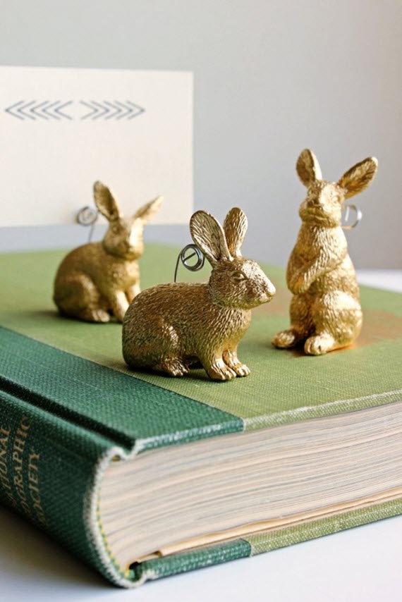 easter bunny placecard holders - diy #easter ideas