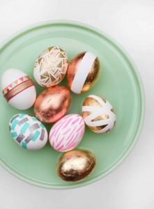 gilded Easter eggs - diy Easter ideas