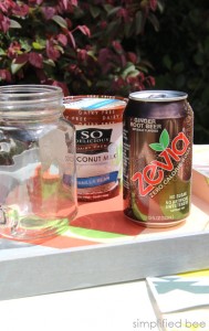 Zevia sugar-free root beer floats - simplified bee