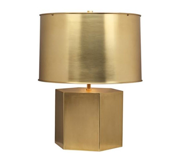 brass table lamp by Mary McDonald for Robert Abbey