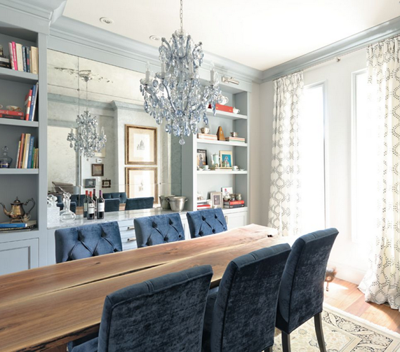 blue dining room - meredith heron design