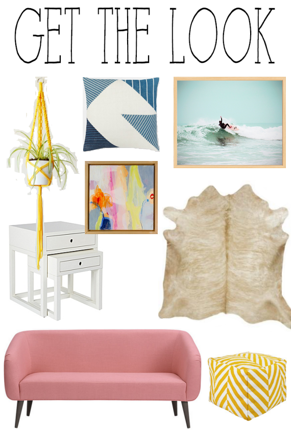 eclectic california living room design