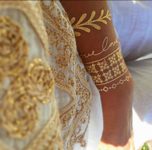 gold removable tattoos // LULU DK #tattoos