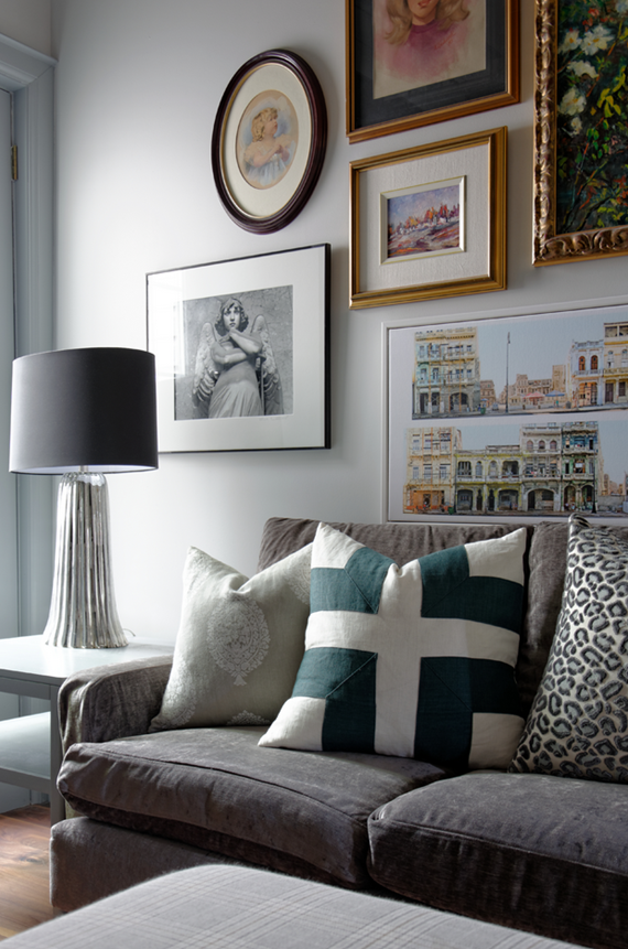 living room - art gallery wall - meredith heron design