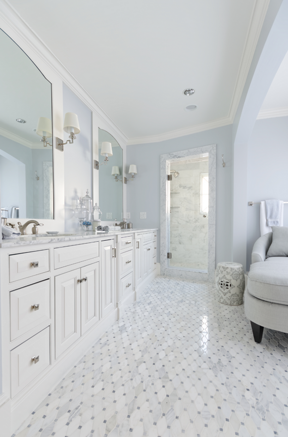 marble designer bathroom - Meredith Heron Design