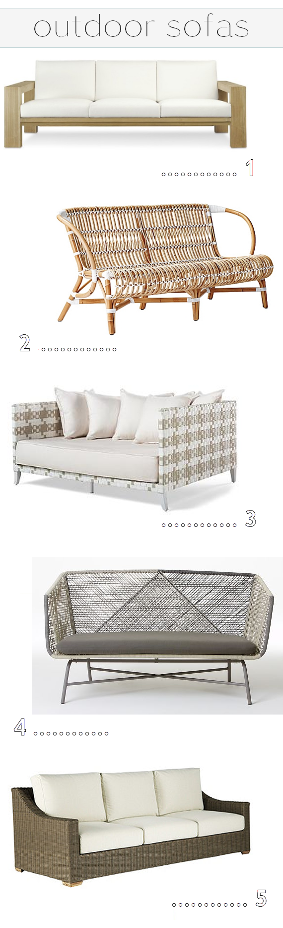 outdoor sofas - simplified bee