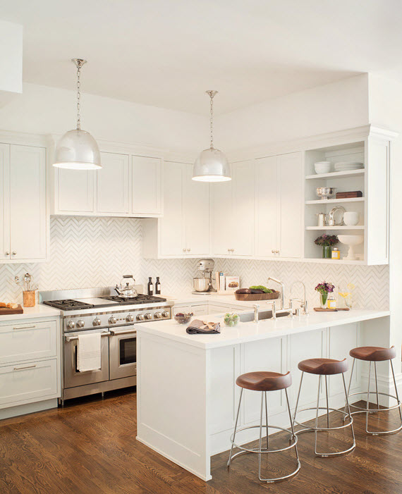 all white kitchen design // Jute Home