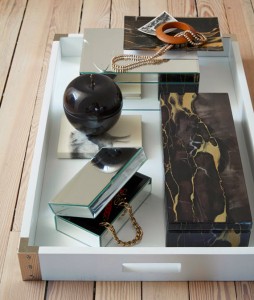 chic white tray // west elm #trays