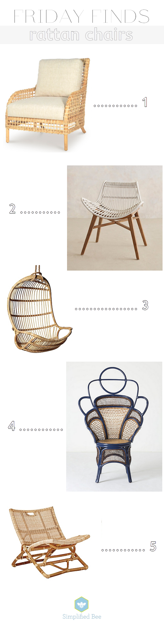 statement rattan chairs // simplified bee #design #chairs #rattan