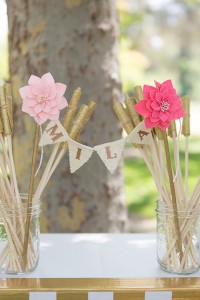 pink and gold birthday party