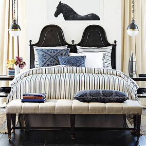 Serena & Lily // Indigo Blue Bedroom // Fall 2014