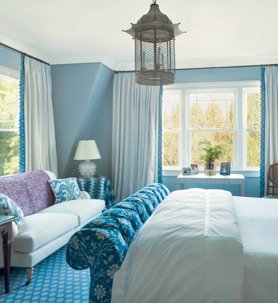 blue bedroom // designed by markham roberts #design