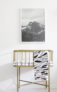 nursery with brass crib #baby #nursery