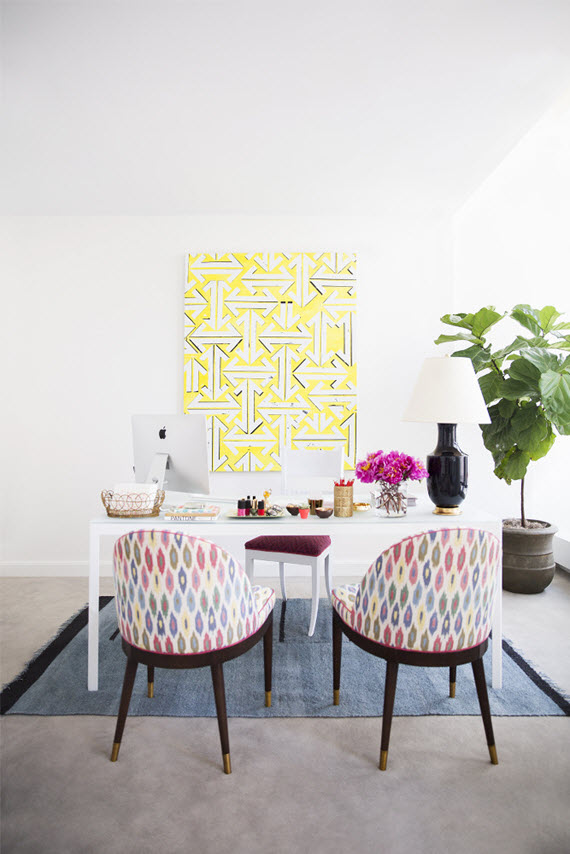 chic home office // Domino Mag