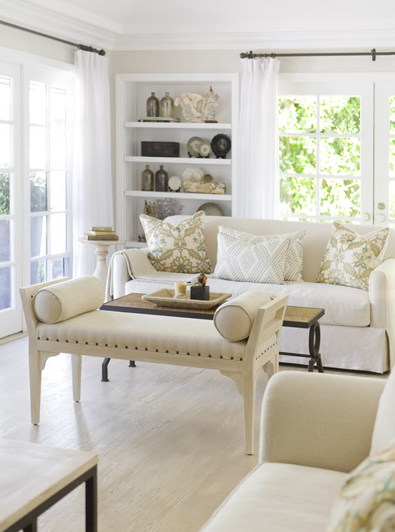 relaxed + elegant california living room design