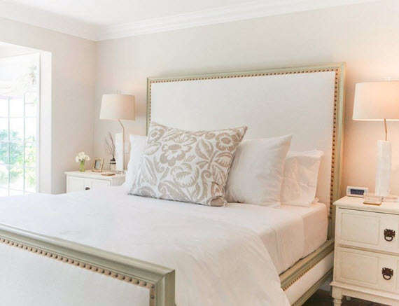 serene white bedroom design