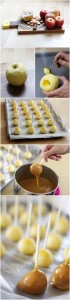 DIY mini carmel apples // halloween ideas #apples