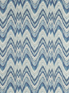 Flame Stitch // Schumacher Fabrics #blue