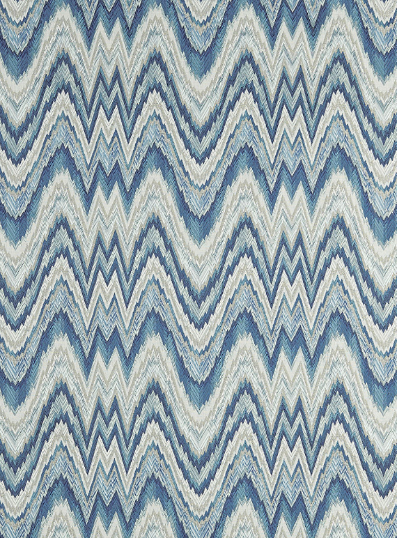 Flame Stitch // Schumacher Fabrics #blue