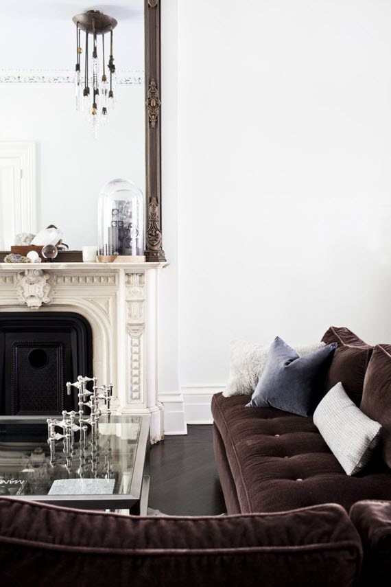 design crush // velvet sofas // michelle james apartment #interiors