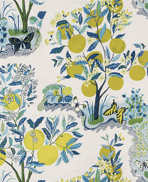 citrus garden // schumacher fabric #citrus #fabric