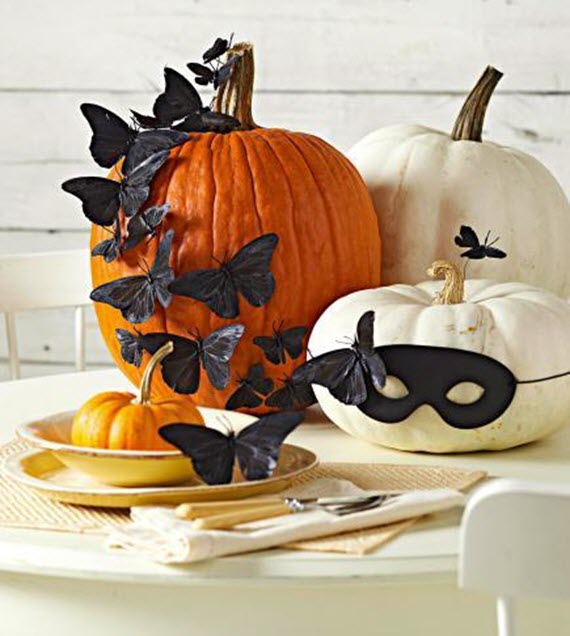 no carve pumpkin decorating idea // halloween decor