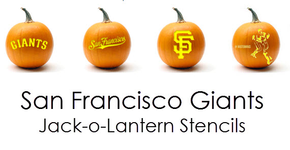 SF Giants jack-o-lantern template // simplified bee #sfgiants #pumpkins