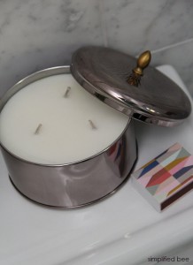 three wick candle