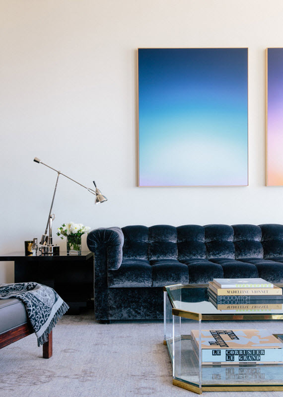 design crush // velvet sofas #interiors #blue