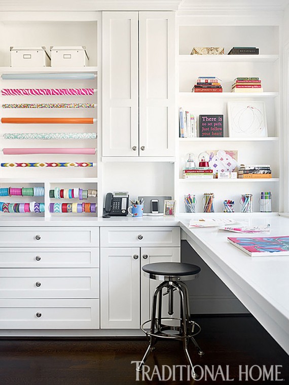 beautiful + organized craft room design // Bradshaw Orrell 