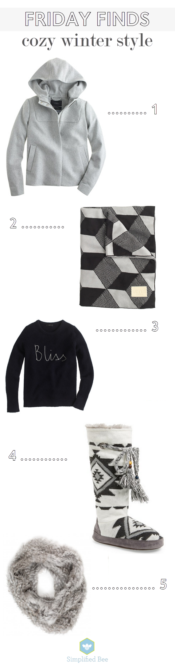 Friday Finds // Cozy Winter Style // Simplified Bee