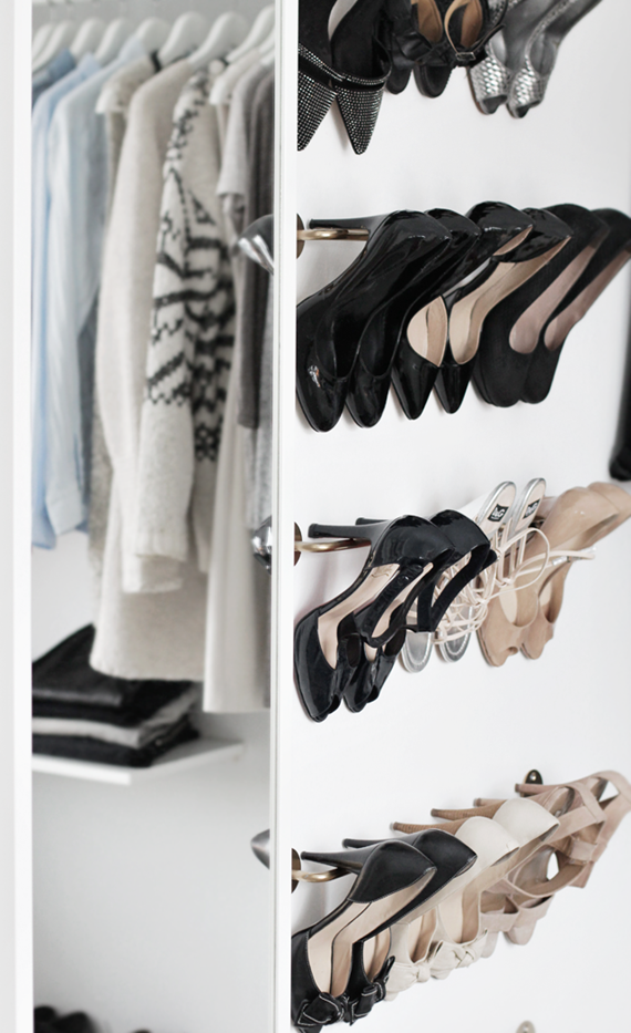 DIY ikea shoe rack // walk-in-closet