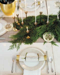 elegant gold & white thanksgiving table // camille styles
