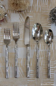 faux bamboo flatware // simplified bee #TargetStyle