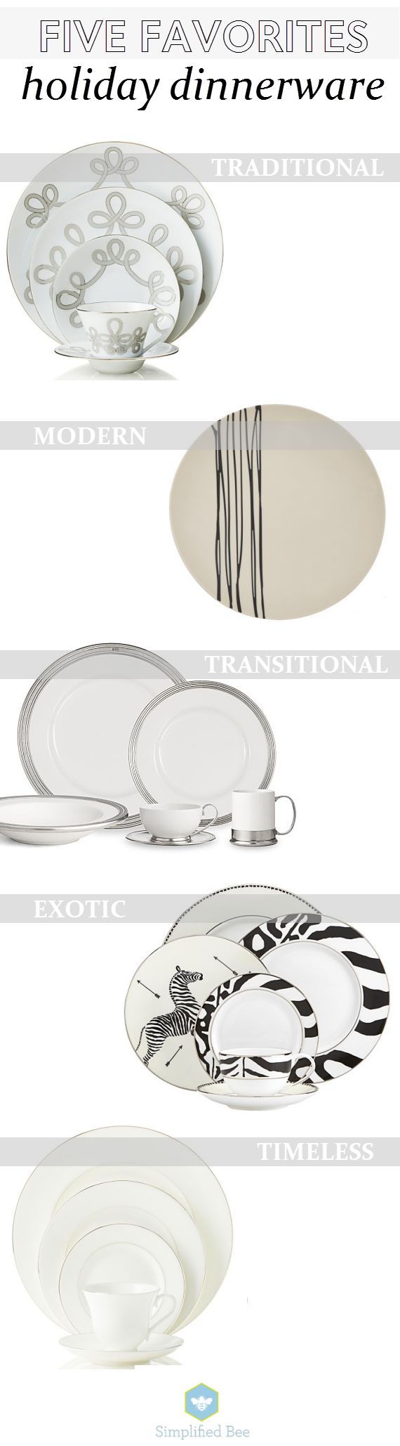 favorite holiday dinnerware // simplified bee #tablescape #holiday2014 #thanksgiving