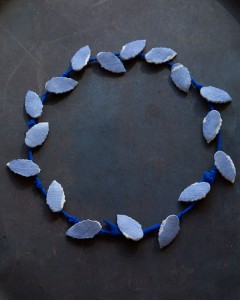 DIY indigo clay wreath #crafts