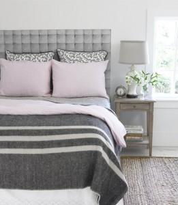 traditional gray bedroom