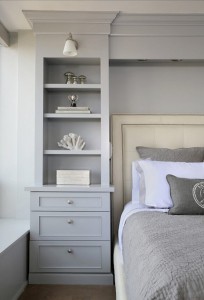 soft gray bedroom