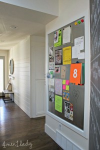 DIY magnetic message board #organized #home #messages
