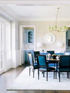 navy dining room chairs // chloe warner