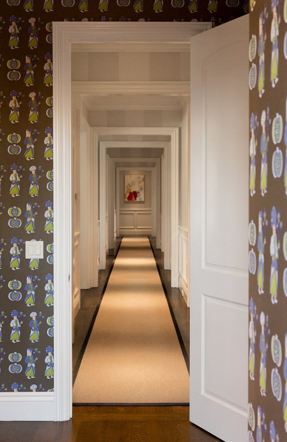 wallpapered hallway // chloe warner