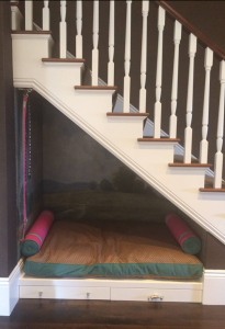 Dog House under the Stairs // San Francisco Decorator Showcase