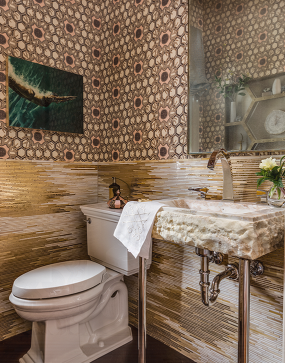 Powder Room // San Francisco Decorator Showcase 2015 // Julie Rootes