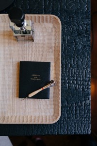 wooden tray // his office // brittany haines
