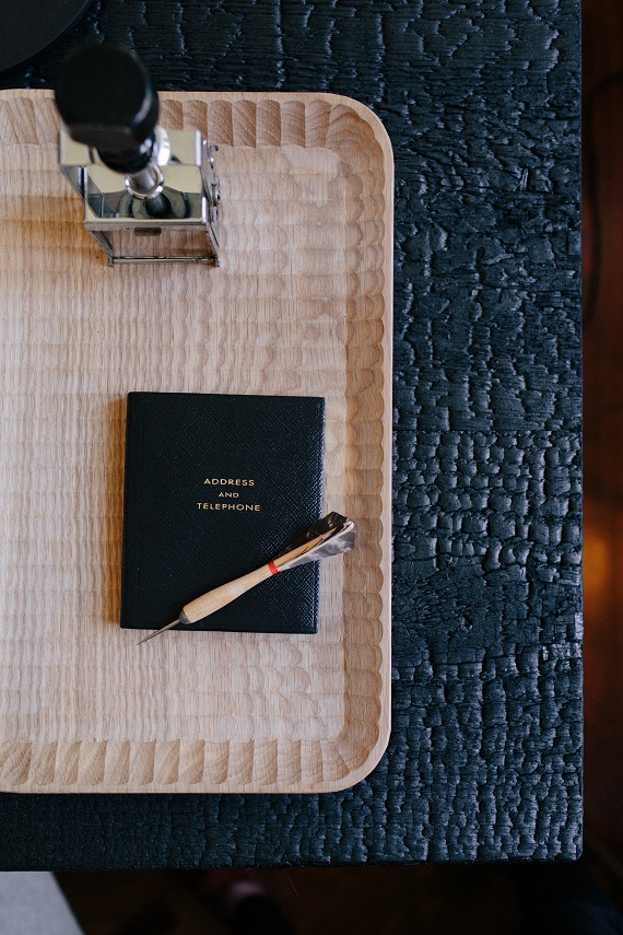 wooden tray // his office // brittany haines