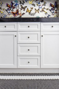 Laundry Room // Christain Lacroix Butterfly Wallpaper // San Francisco Decorator Showcase