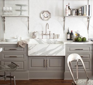 marble farmhouse sink // kitchen // windsor smith HOMEFRONT